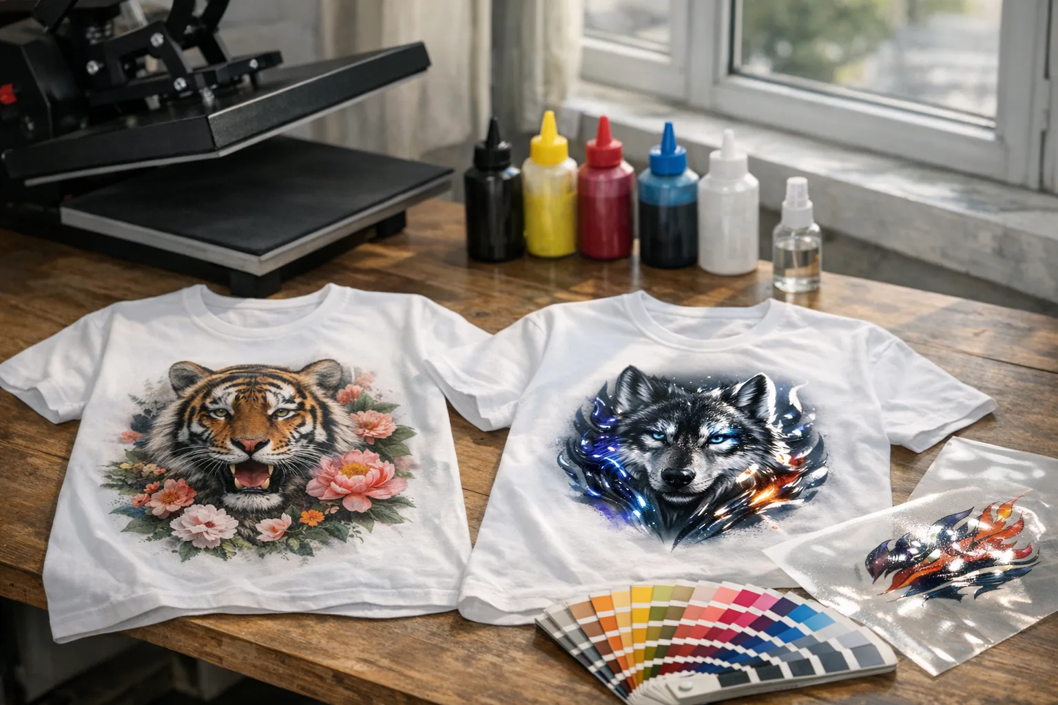 DTG czy DTF na koszulkach — co da lepszy efekt i trwałość?