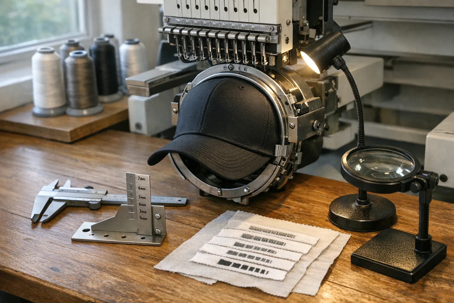 Haft na czapkach: jaka jest minimalna wysokość liter?